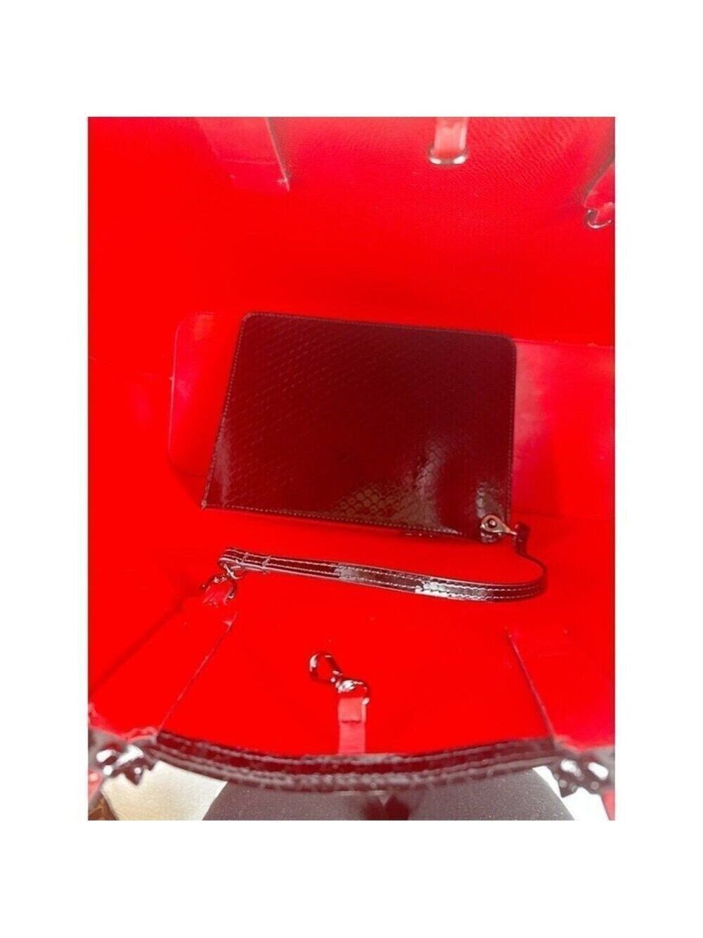 Christian Louboutin Cabata Birdy Patent Tote-Rare & Stunning - Picture 6 of 16